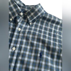 Ralph Lauren Plaid Button‎ Down Shirt Mens XXL 18/46